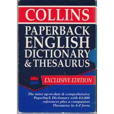 Collins Paperback English dictionary and Thesaurus / Exclusive edition