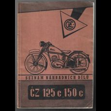 Seznam náhradních dílů pro motocykl ČZ 125 c, 150 c